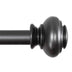 TAILOR HOME DRAPERY ROD 3/4" WITH DOORKNOB FINIALS 48"-84"