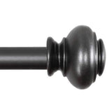 TAILOR HOME DRAPERY ROD 3/4" WITH DOORKNOB FINIALS 66"-120"