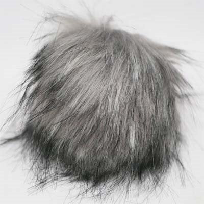 FAUX FUR POMPOM 10CM