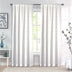 CARNABY STRIPE ROD POCKET PANEL - WHITE