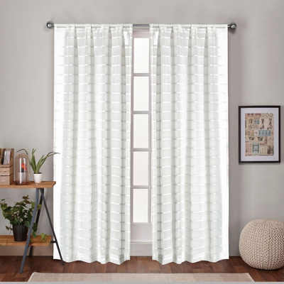 TORINO ROD POCKET PANEL 52x96" - WHITE