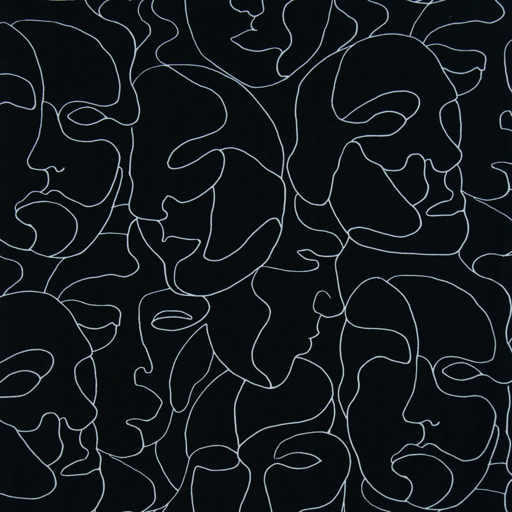 SABRINA KNIT PRINTS - ABSTRACT FACES