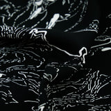 ILENE CREPE PRINTS - MONOTONE FLORAL