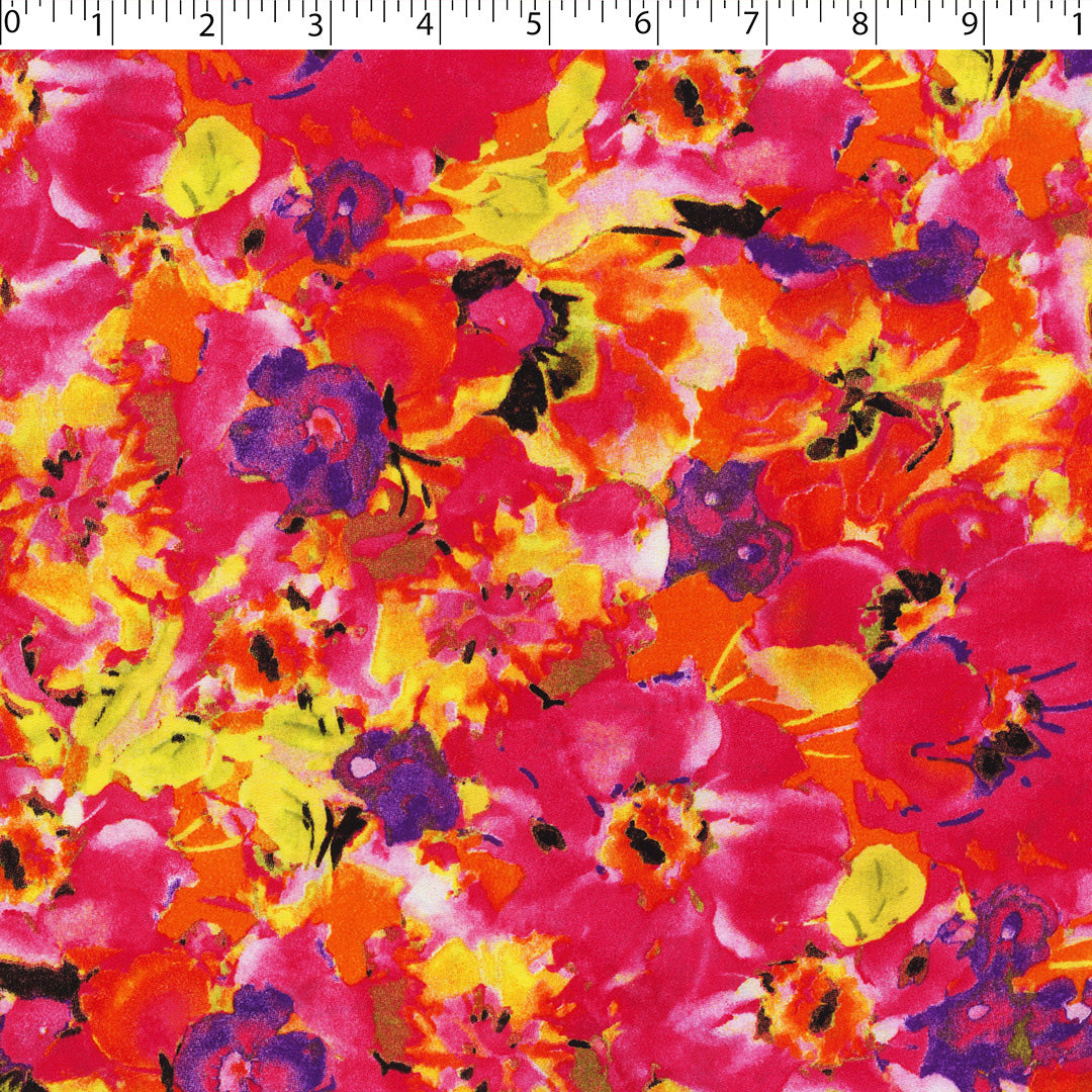 ILENE CREPE PRINTS - WATERCOLOR FLORAL
