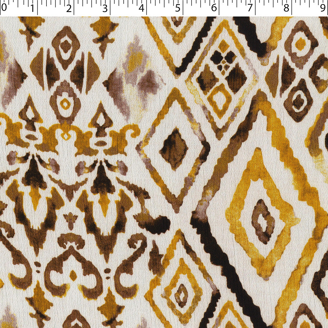 SAVANNAH - RAYON CRINKLE PRINTS - DIAMOND GEOMETRIC