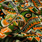 SAVANNAH - RAYON CRINKLE PRINTS - TRIBAL ABSTRACT