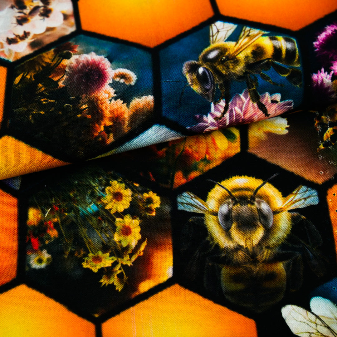 OLIVIA - RAYON PRINTS - BEE-HIVE