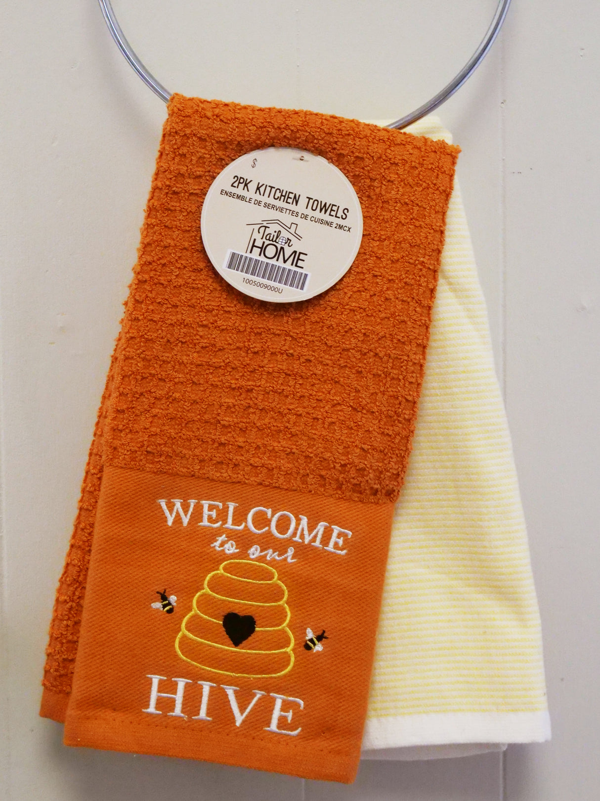 2PK KITCHEN TOWELS - WELCOME