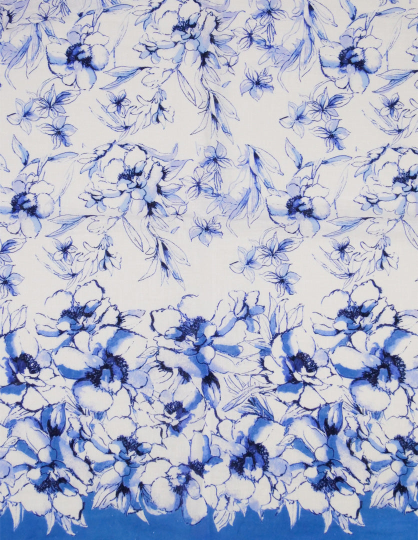 GALWAY - LINEN PRINTS - FLORAL BORDER