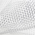 9 inch double scalloped edge netting - metallic silver