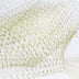 9 inch double scalloped edge netting - metallic gold