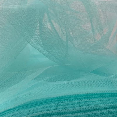 Netting fabric in a blue green shade