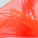 Neon Orange colour Nylon Tulle