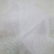 white tulle with iridescent glitter