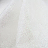 ivory tulle with matching glitter