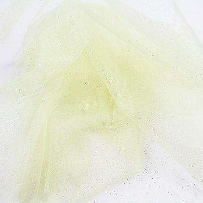 baby yellow tulle with matching glitter