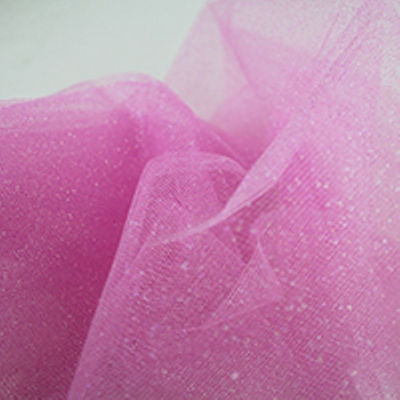 pink tulle with matching glitter