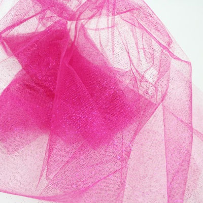 fuchsia tulle with matching glitter