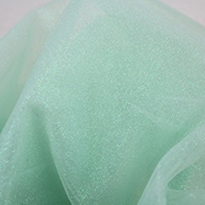 mint tulle with matching glitter
