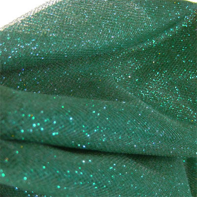 forest tulle with matching glitter