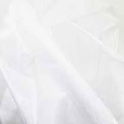 white nylon shimmer organza