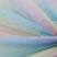 yellow pink aqua rainbow colour nylon shiny tulle