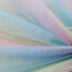 yellow pink aqua rainbow colour nylon shiny tulle