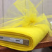 golden nylon netting with a crisp hand