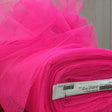 neon pink nylon netting with a crisp hand