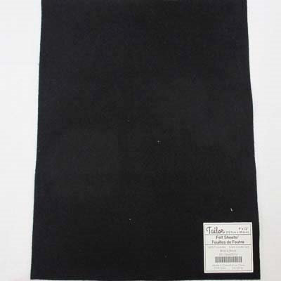 black polyester felt sheets