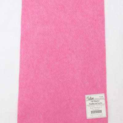 bright pink polyester felt sheets