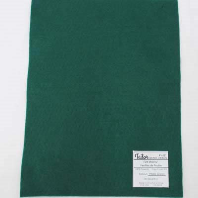 pirate green polyester felt sheets