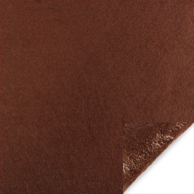 adhesive polyester felt square - brown