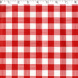 vinyl tabling checkered - white/red