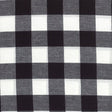 cotton check tabling - white/black