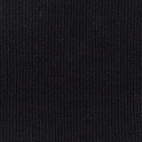 black cotton spandex 2x2 rib