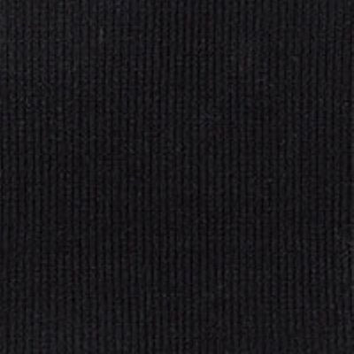 black cotton spandex 2x2 rib