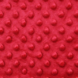 red polyester dimple chenille