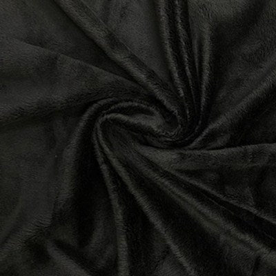 black wide width polyester chenille