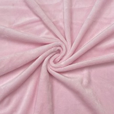soft pink wide width polyester chenille