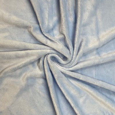 soft blue wide width polyester chenille