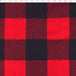 fleece red/black 4x4" buffalo check