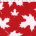 red/white maple leaf polyester fleece