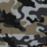 polyester fleece grey camouflage