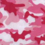 polyester fleece pink camouflage 
