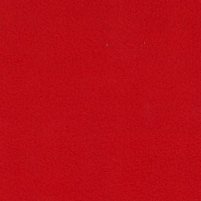 Medium weight brushed back polyester fleece in the colour of blood red