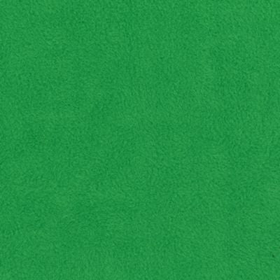 Medium weight brushed back polyester fleece in the colour of kelly green