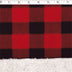 red/black buffalo print fleece bonded sherpa