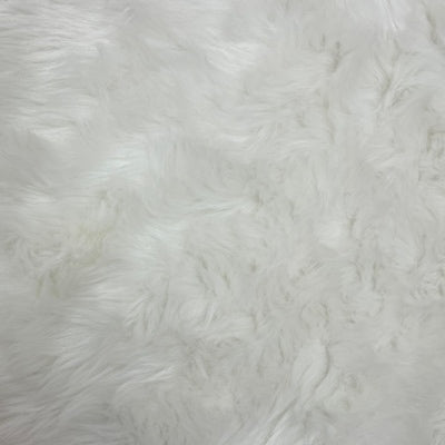 polyester acrylic white fur