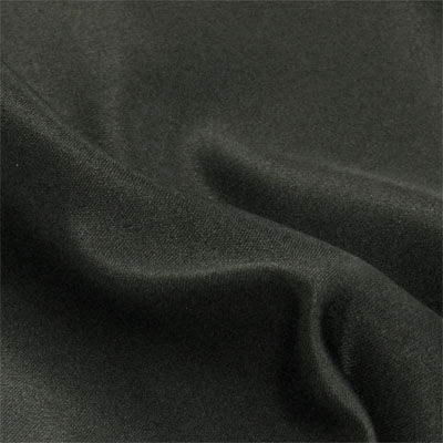 black matte polyester satin